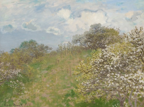 Claude Monet, Printemps, 1873 olio su tela, 60,5 x 81 cm. Johannesburg Art Gallery.